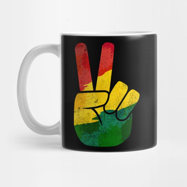 Peace Hand Sign Juneteenth Freedom Day Black Pride by HCMGift